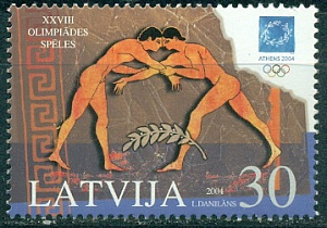 Латвия, 2004, Олимпиада, Афины, 1 марка